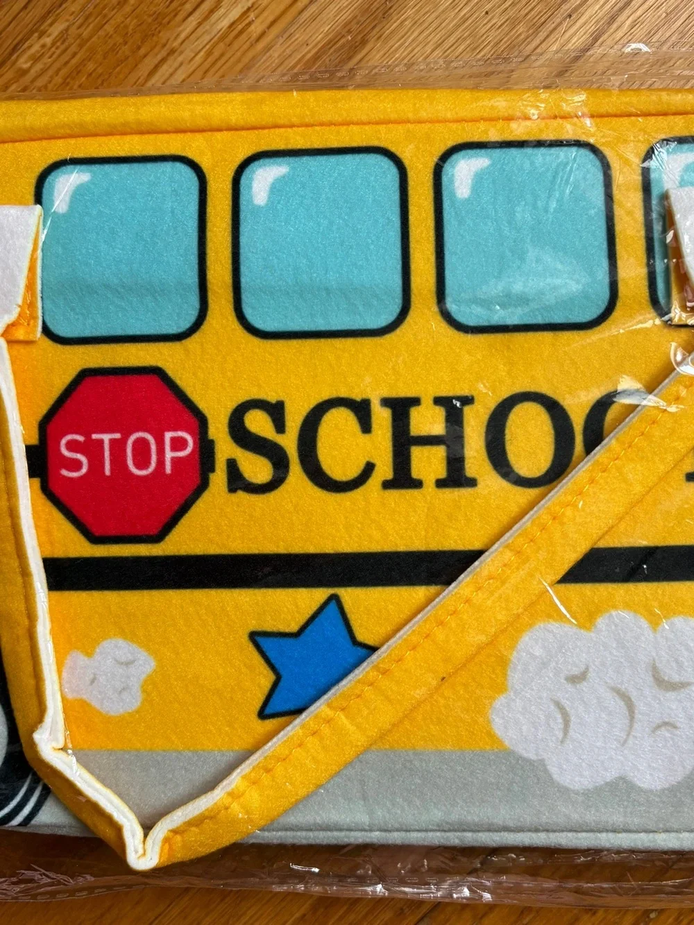 NWT Berteau & Co School Bus Pencil Pouch Organizer Teacher Gift